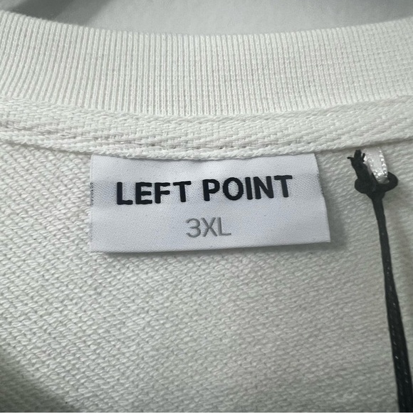 Left Point Sweatshirt Money Sneakers Graffiti Rhinestones Y2K 90s Streetwear 3XL - Picture 16 of 16